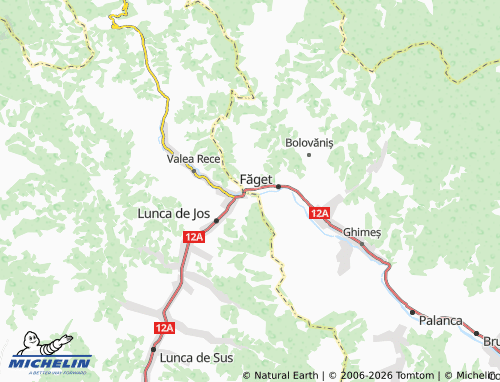 MICHELIN Făgetu De Sus map - ViaMichelin