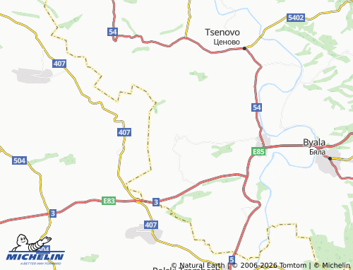 MICHELIN Bosilkovtsi map - ViaMichelin