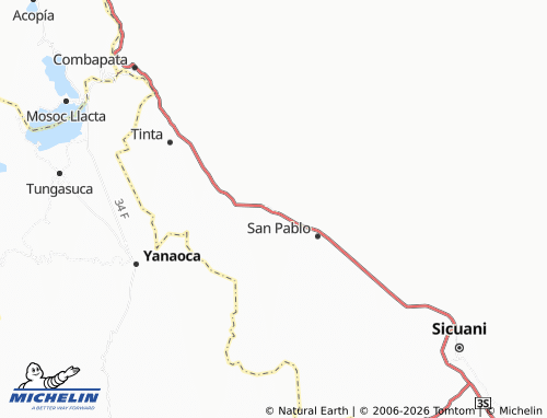 MICHELIN San Pedro map - ViaMichelin