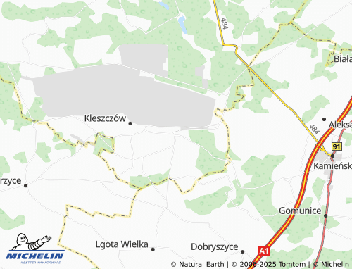 MICHELIN-Landkarte Łękińsko - ViaMichelin