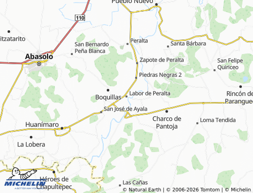 Mapa MICHELIN Labor de Peralta - ViaMichelin