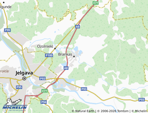 Mapa MICHELIN Brankas - ViaMichelin