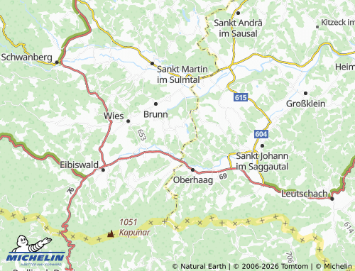 MICHELIN Tombach map - ViaMichelin