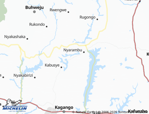 Mappa MICHELIN Kanyeganyegye - ViaMichelin