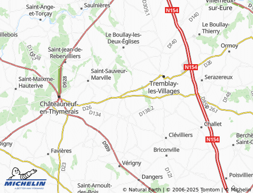 MICHELIN Chêne-Chenu map - ViaMichelin