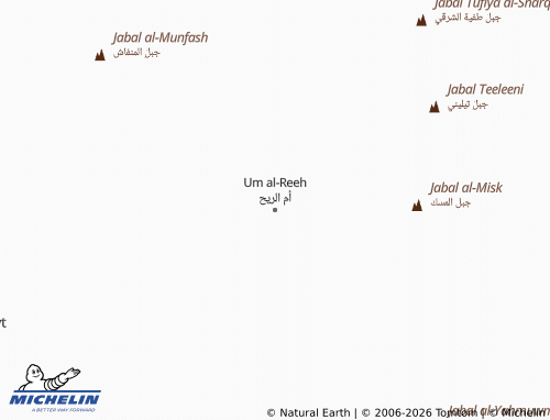 Kaart MICHELIN Um al-Reeh - ViaMichelin