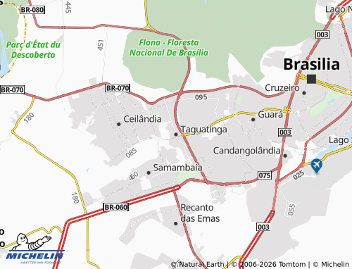 MICHELIN Taguatinga map - ViaMichelin