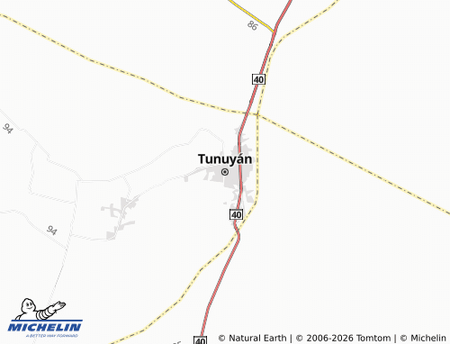 MICHELIN-Landkarte Tunuyán - ViaMichelin