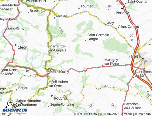 MICHELIN Tréprel map - ViaMichelin
