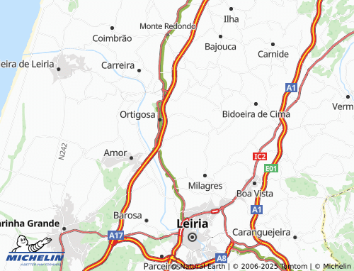 Carte MICHELIN Lameira - ViaMichelin