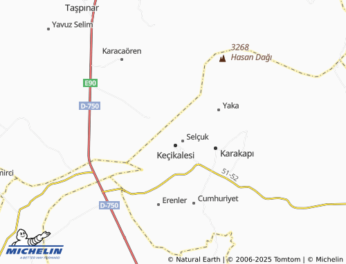 MICHELIN Cumhuriyet map - ViaMichelin