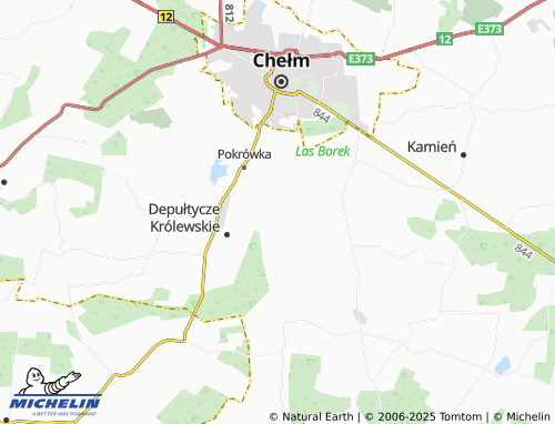 MICHELIN Krzywice-Kolonia map - ViaMichelin