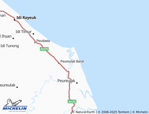 MICHELIN Paya Lipah map - ViaMichelin