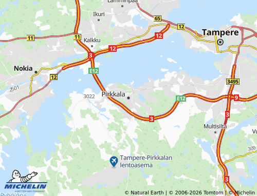 MICHELIN-Landkarte Pirkkala - ViaMichelin