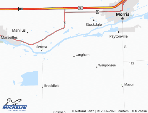 Mappa MICHELIN Langham - ViaMichelin