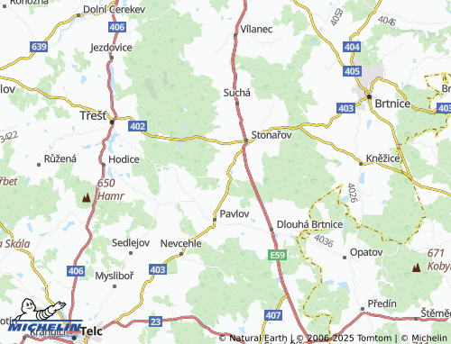 Carte MICHELIN Otín - ViaMichelin