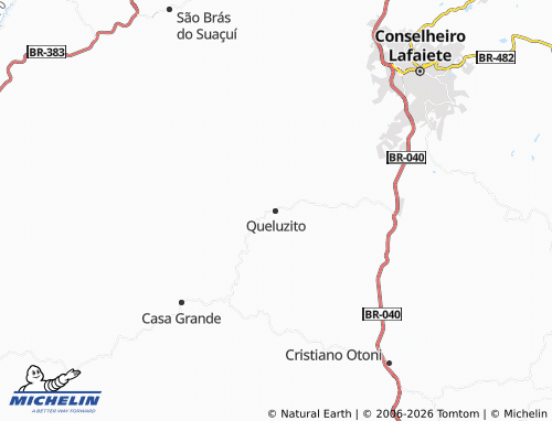 Mapa MICHELIN Queluzito - ViaMichelin