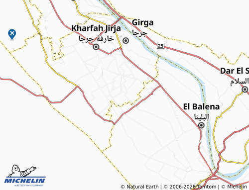 MICHELIN El Mashawda El Gharbaia map - ViaMichelin