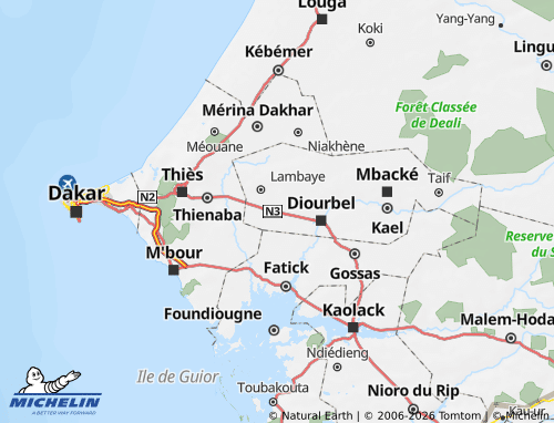 MICHELIN Bambey map - ViaMichelin