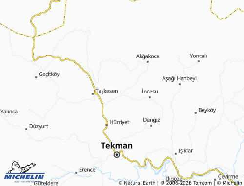 MICHELIN Deliler map - ViaMichelin