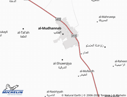 MICHELIN-Landkarte al-Thulayma' - ViaMichelin