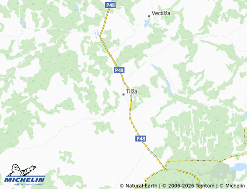 Mapa MICHELIN Tilžas pagasts - ViaMichelin