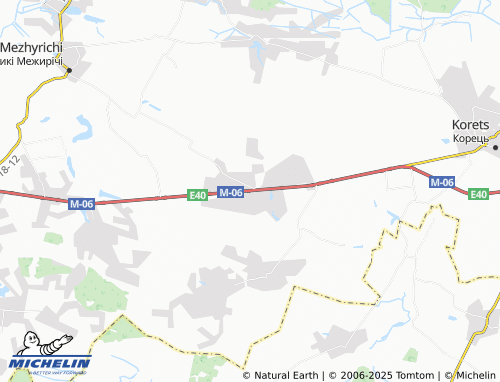 MICHELIN Novyny map - ViaMichelin