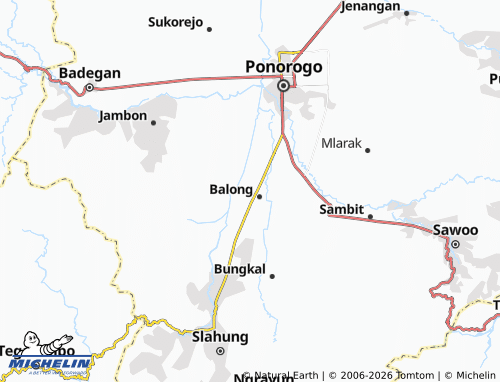 MICHELIN Karangmojo map - ViaMichelin