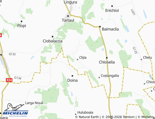 MICHELIN Cîșla map - ViaMichelin