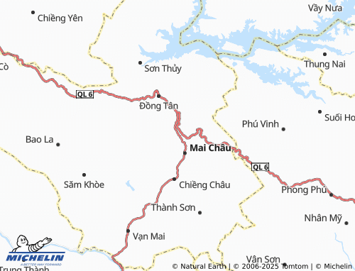 MICHELIN Tòng Đậu map - ViaMichelin