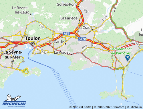 Mappa MICHELIN Le Pradet - ViaMichelin