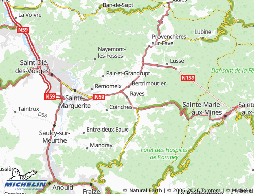 Mappa MICHELIN Raves - ViaMichelin