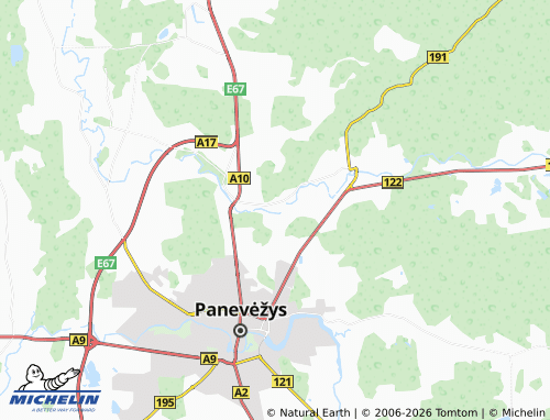 Mappa MICHELIN Pamarliškiai - ViaMichelin