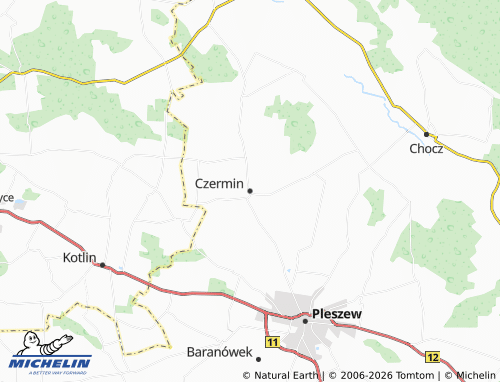 Carte MICHELIN Czermin - ViaMichelin