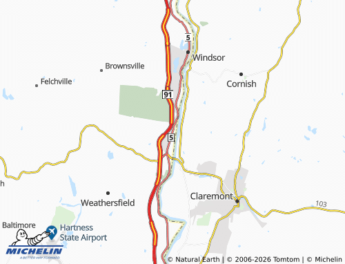 Mappa MICHELIN Ascutney - ViaMichelin