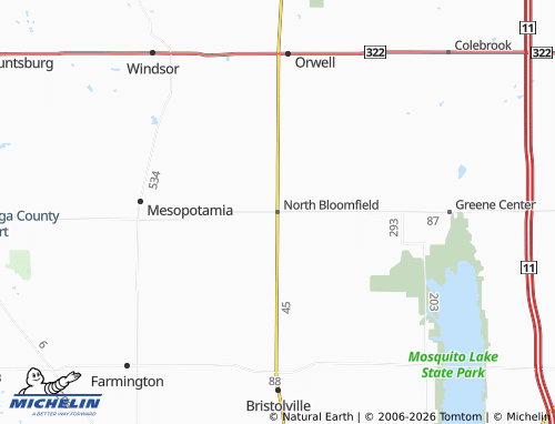 Mappa MICHELIN North Bloomfield - ViaMichelin