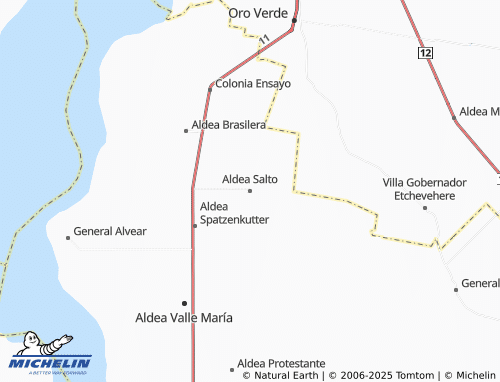 MICHELIN Aldea Salto map - ViaMichelin