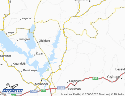 MICHELIN Taşlıdere map - ViaMichelin