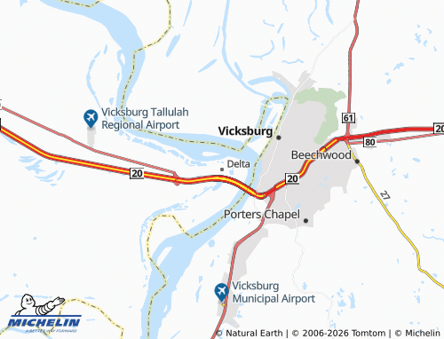 Mapa MICHELIN Delta - ViaMichelin