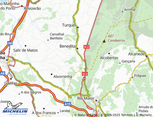 MICHELIN Moinhos Novos map - ViaMichelin