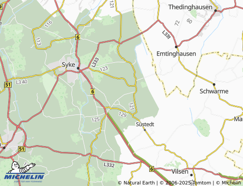 Carte MICHELIN Falldorf - ViaMichelin
