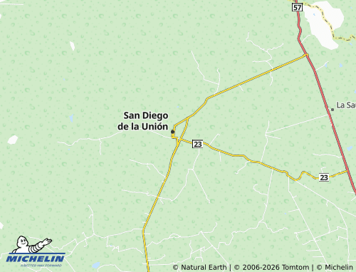 MICHELIN Del Refugio map - ViaMichelin