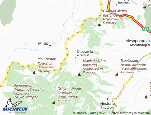 Carte MICHELIN Dipotamia - ViaMichelin