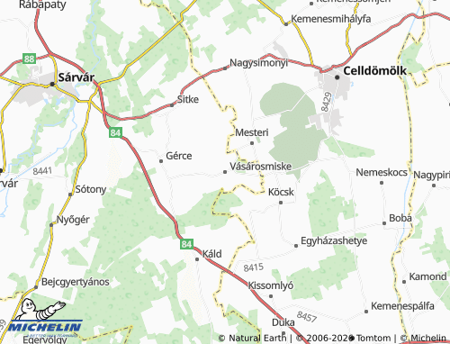 Mappa MICHELIN Vásárosmiske - ViaMichelin