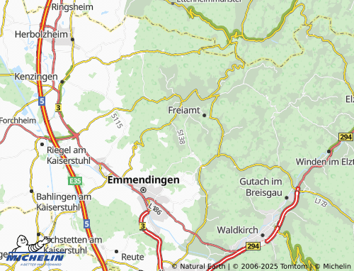 MICHELIN Allmendsberg map - ViaMichelin