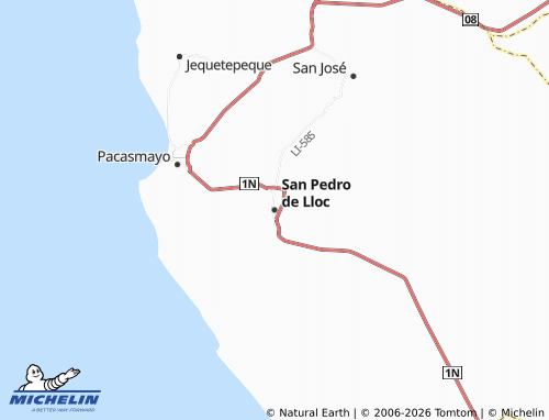 MICHELIN San Pedro de Lloc map - ViaMichelin