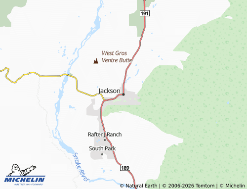 Mapa MICHELIN Jackson - ViaMichelin
