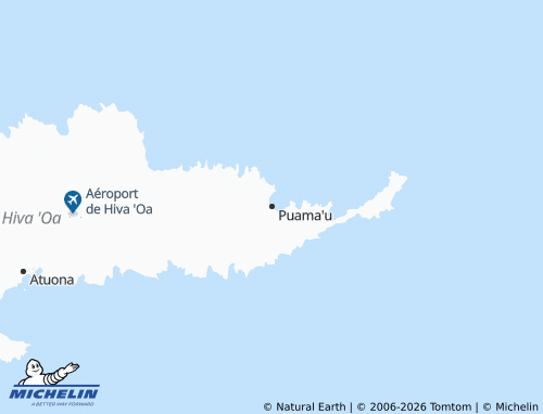 MICHELIN Puama'u map - ViaMichelin