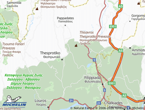MICHELIN Rizovouni map - ViaMichelin