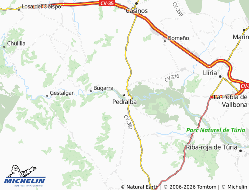 Mappa MICHELIN Pedralba - ViaMichelin